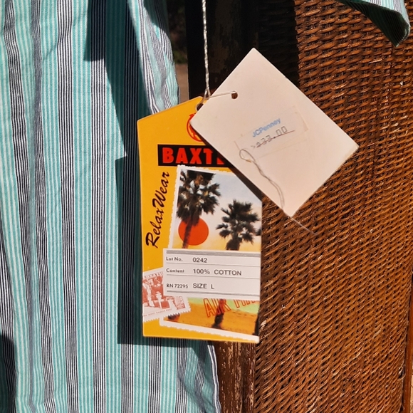 🆕️ Baxter Vintage 90s Short Sleeve Dress Shirt - Picture 5 of 8